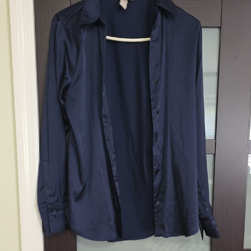 H&M Women's Navy Blue Blouse